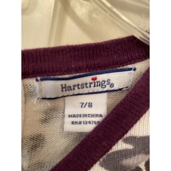 Hartstrings 7/8 Plum Animal‎ Print Sweater Dress - Picture 4 of 5